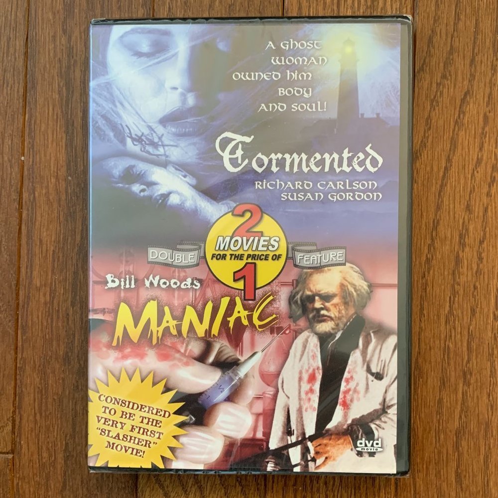 New Tormented Maniac Double Feature DVD Horror